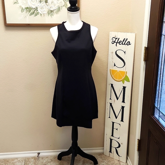 Pink Lily Keep Going Black High Neck Active Dress - Picture 2 of 10